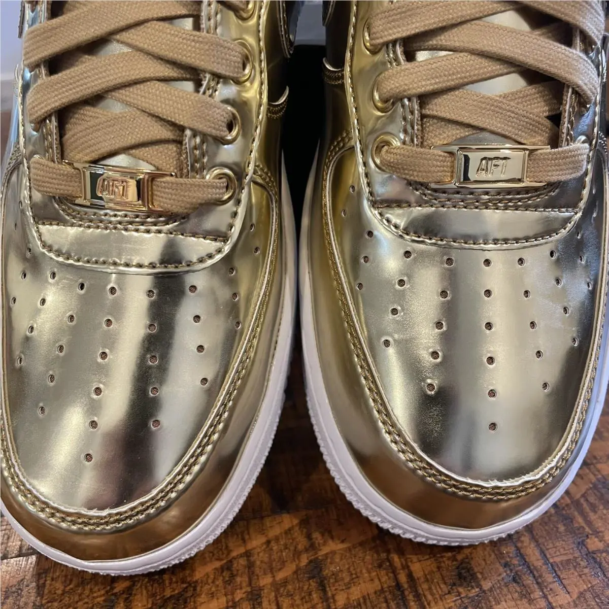 Nike shoes - Nike Air Force 1 - Air Force - CQ6566-700 - Gold (UPC: 0193654480776) 2