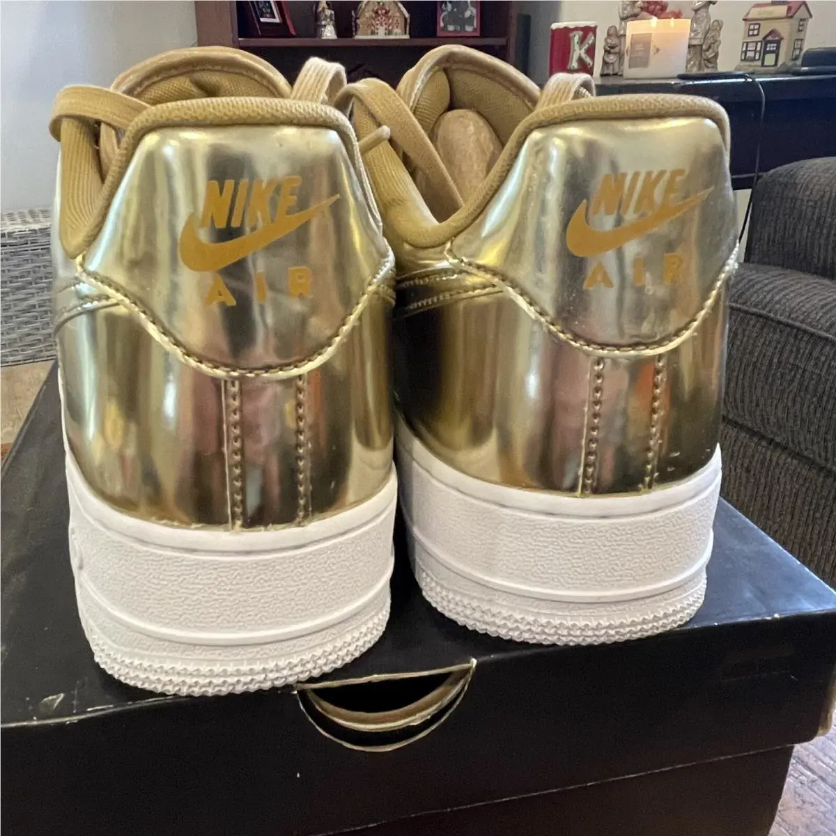 Nike shoes - Nike Air Force 1 - Air Force - CQ6566-700 - Gold (UPC: 0193654480776) 7