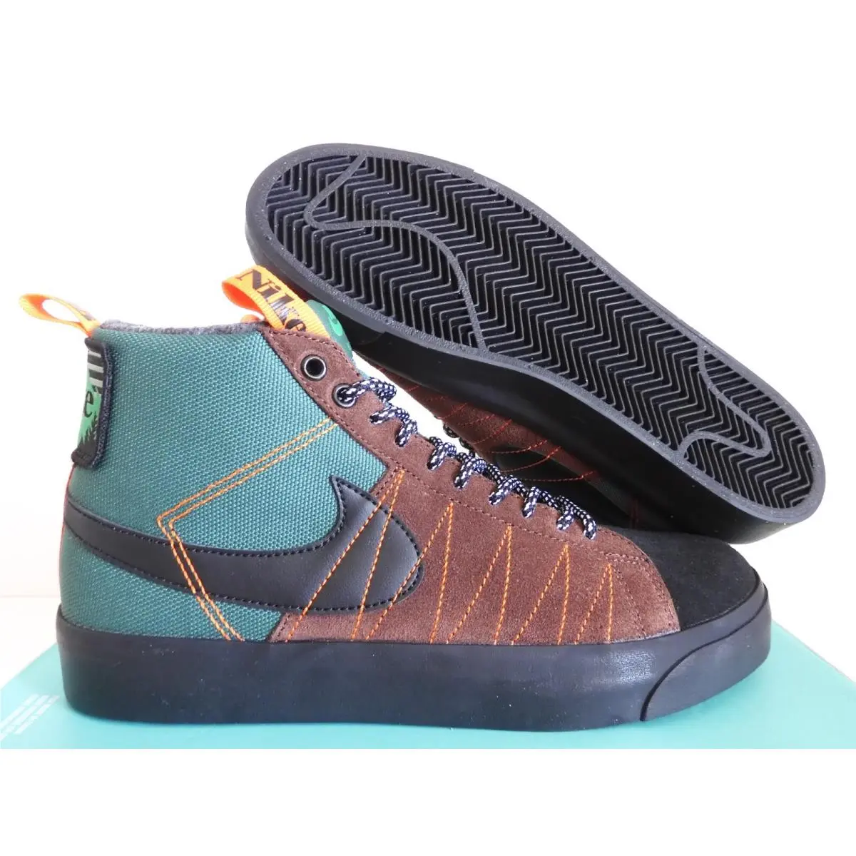 Nike Sb Zoom Blazer Mid Premium Acclimate Noble Green-blk Sz 8.5 DC8903-300 - Green