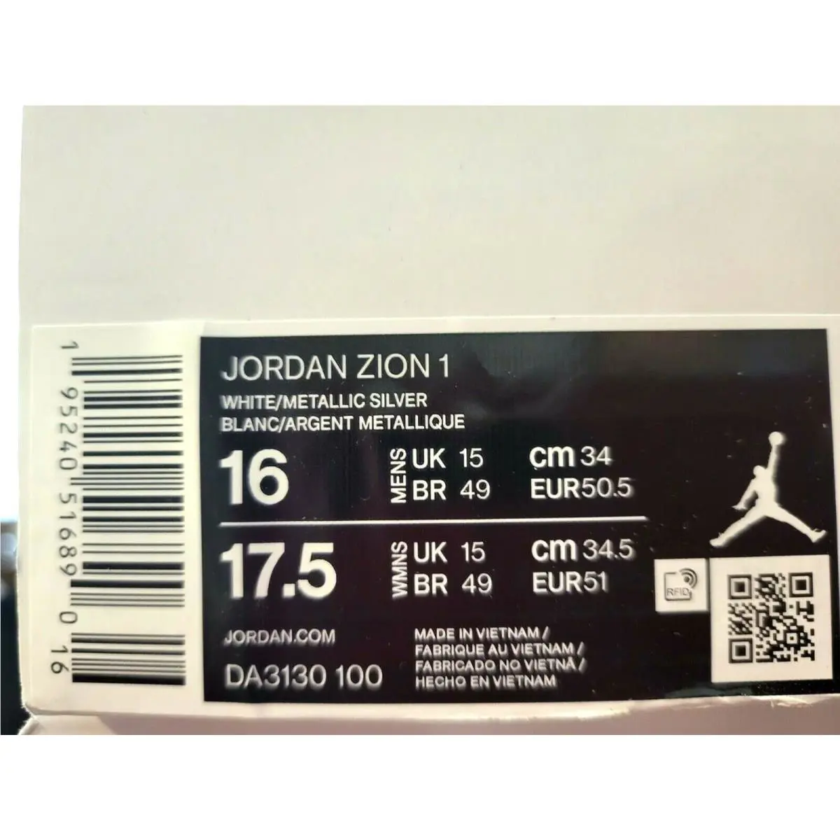 Nike shoes - Jordan Zion 1 - Zion - DA3130-100 - Multicolor (UPC: 195240516890) 4