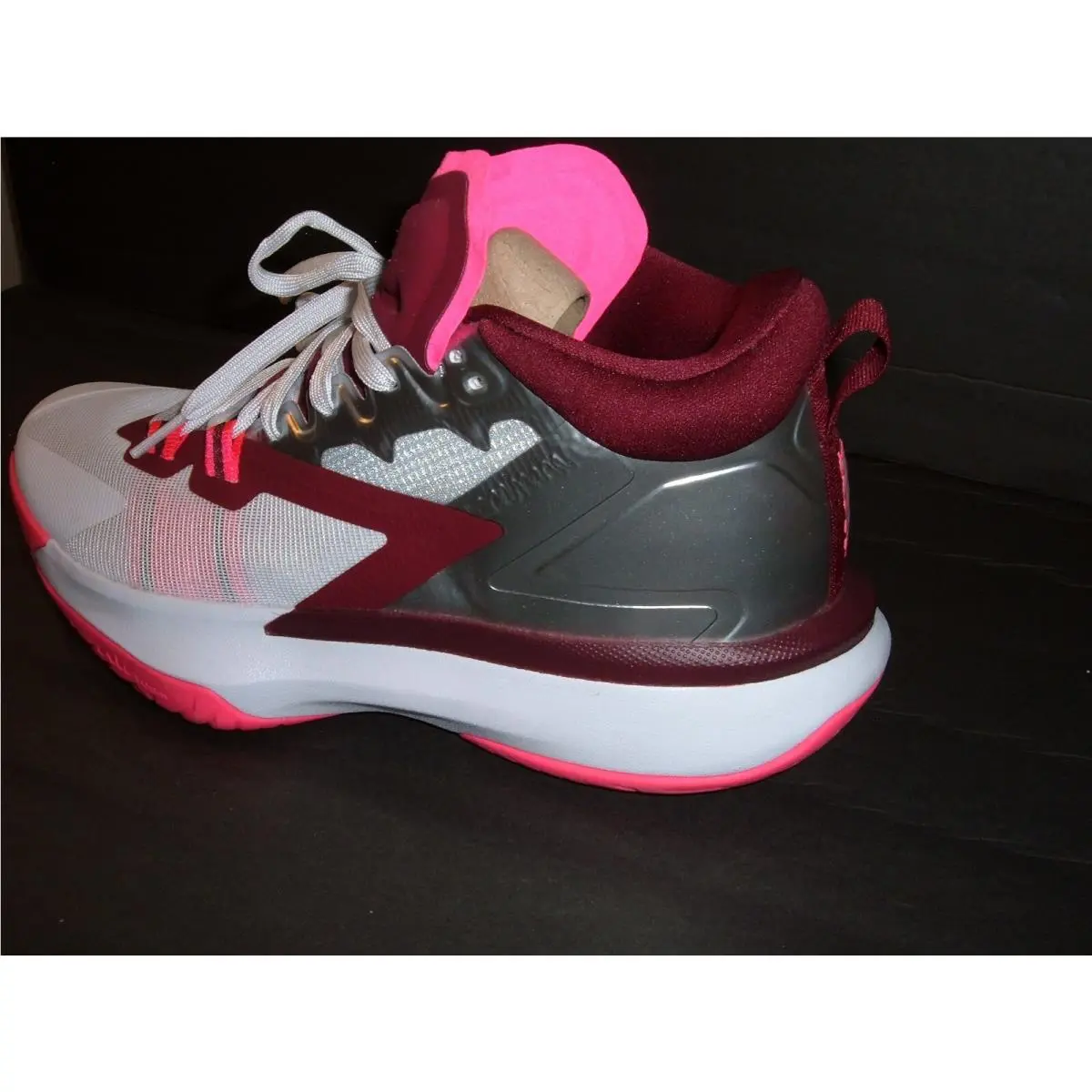 Nike Jordan Zion 1 White-metallic Silver-pink Sz 9.5 DA3130-100 W/receipt