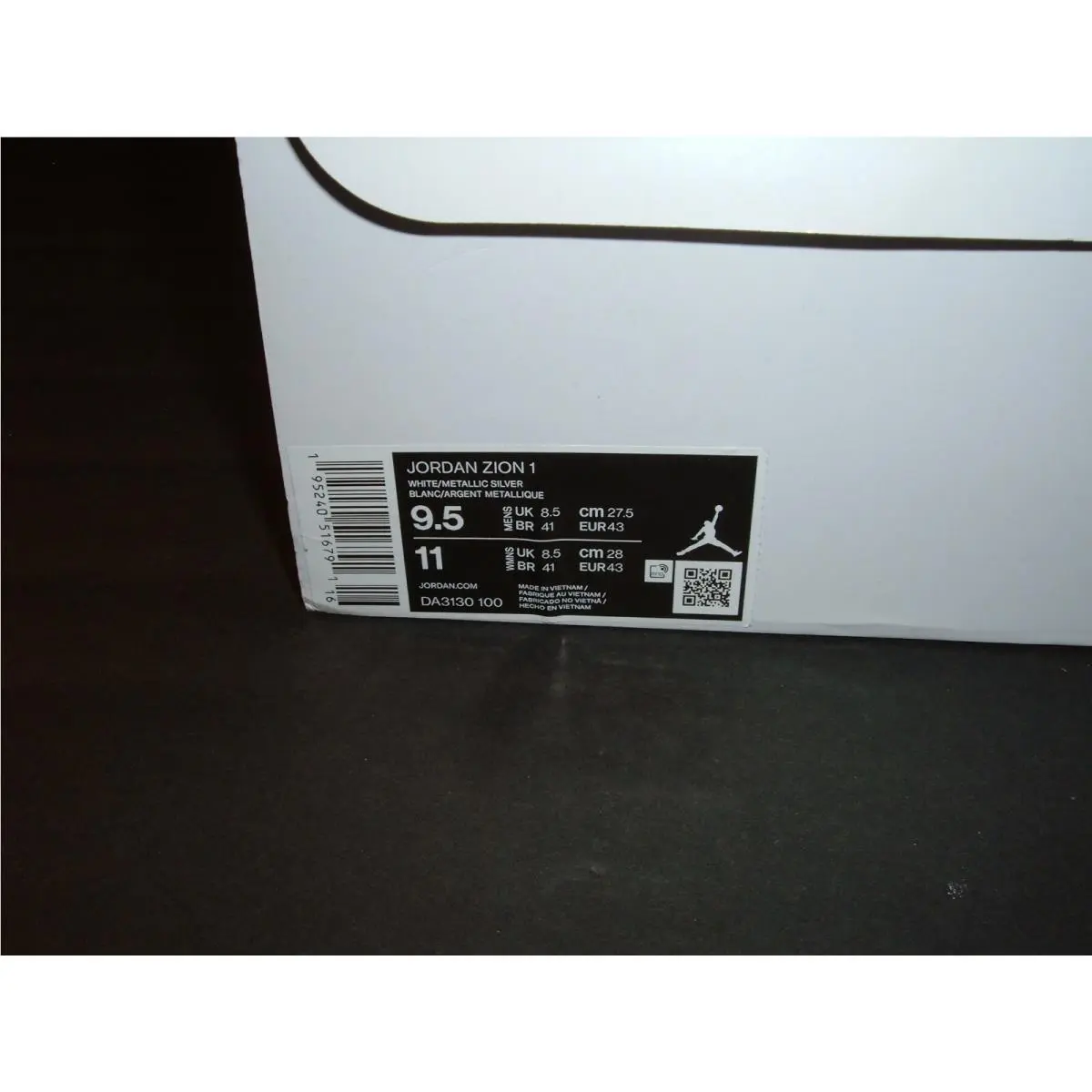 Nike shoes - Jordan Zion 1 - Zion - da3130-100 - White (UPC: 195240516791) 6
