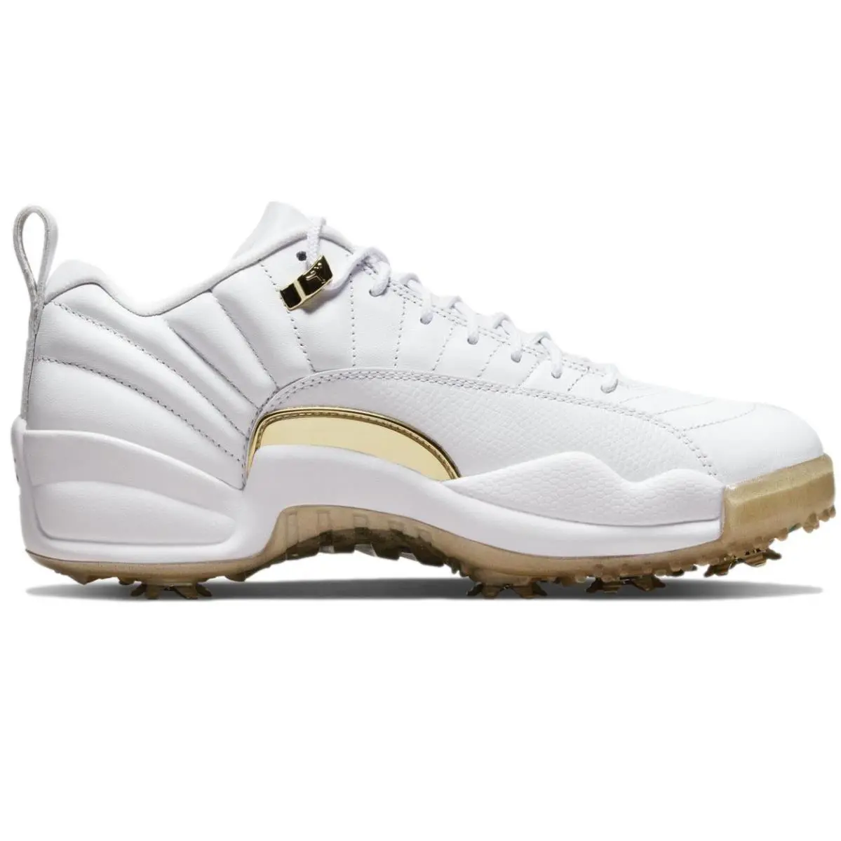 Size 3.5 - Nike Men`s Air Jordan 12 Low G `masters` Golf Cleats DM0106-117 - White