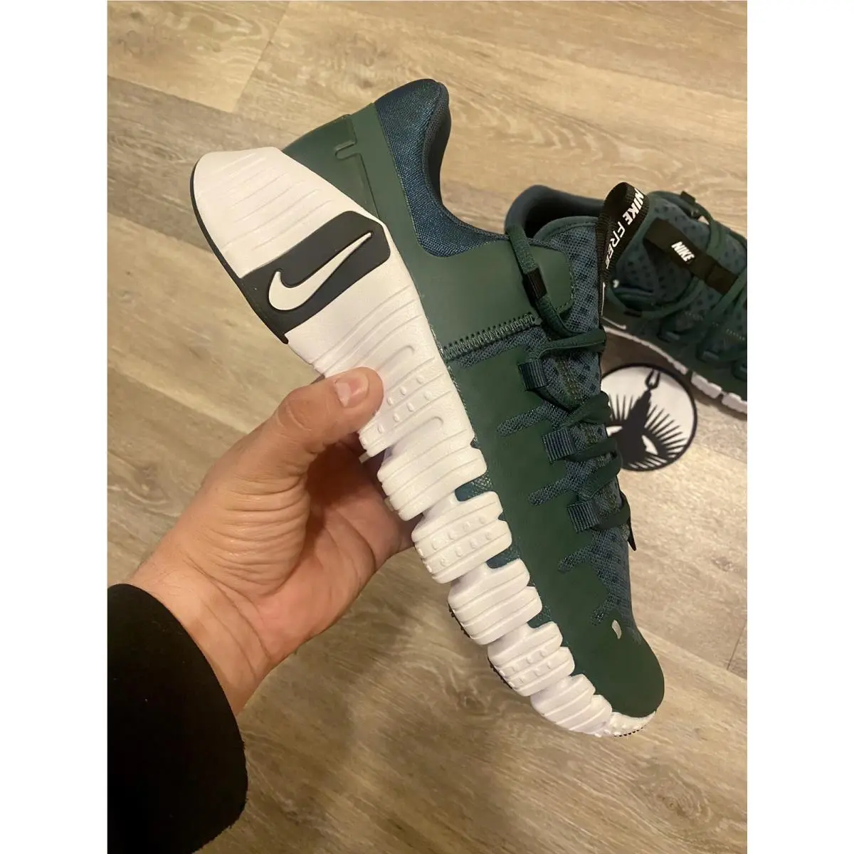 Nike shoes - Nike Free Metcon 5 TB - FN6616-300 - Pro Green/White/Black (UPC: 196607724385) 8