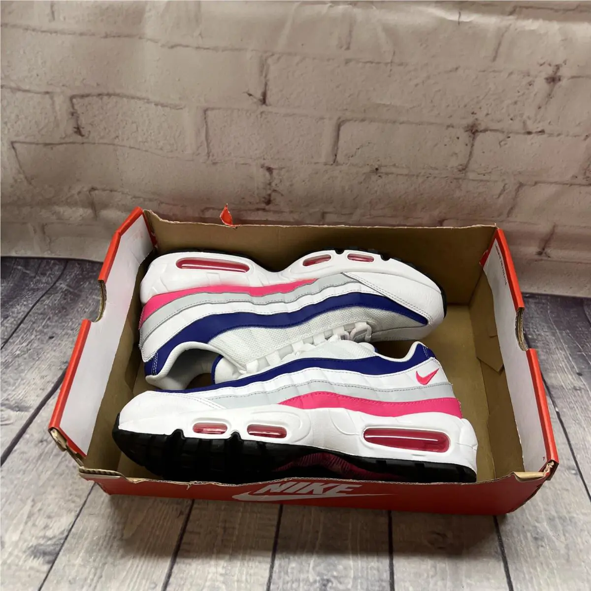 Nike shoes - Nike Air Max 95 - Air Max - DC9210-100 - White-Pink-Blue 9