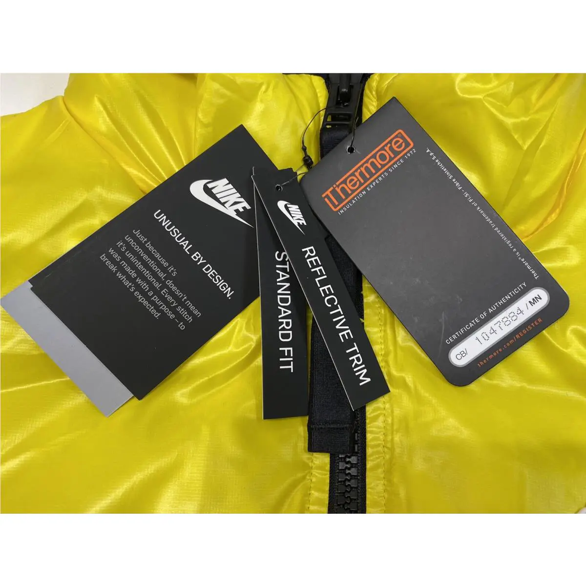 Nike clothing - Men $250 Nike Synthetic Fill Windrunner Jacket - CZ1508 735 - Yellow (UPC: 194494715271) 1