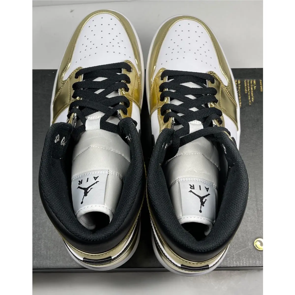 Nike shoes - Air Jordan 1 - Air - DC1419 700 - METALLIC GOLD BLACK WHITE (UPC: 194499975892) 2