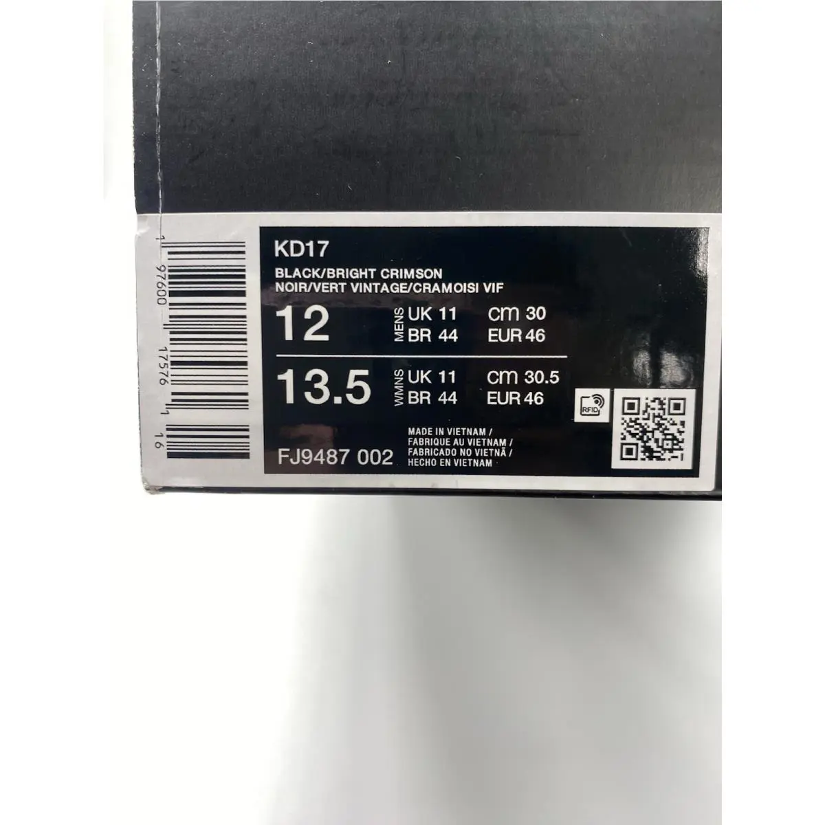 Nike shoes - Nike KD 17 - FJ9487 002 - Black/Bright Crimson (UPC: 197600175761) 6