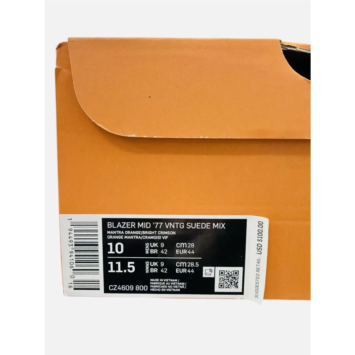 Nike shoes - Nike Blazer - Blazer - CZ4609-800 - Mantra Orange-Bright Crimson 10