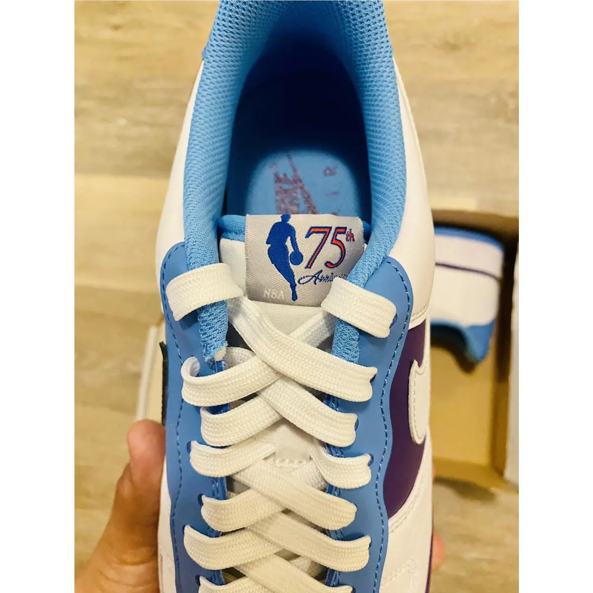 Nike shoes - Nike Air Force 1 `07 - DC8874-101 - White-Coast-Field Purple (UPC: 195243688716) 6