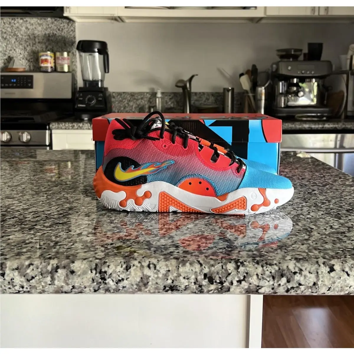 Nike shoes - PG 6 NRG - NRG - DH8446 400 - Orange, White And Blue 0