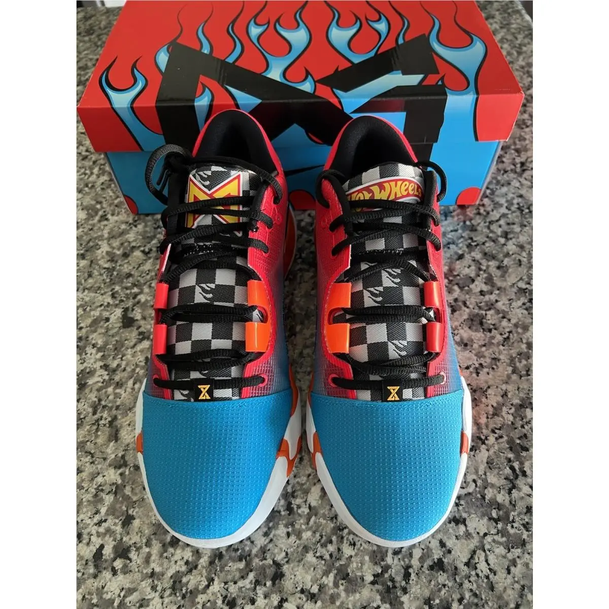 Nike shoes - PG 6 NRG - NRG - DH8446 400 - Orange, White And Blue 9