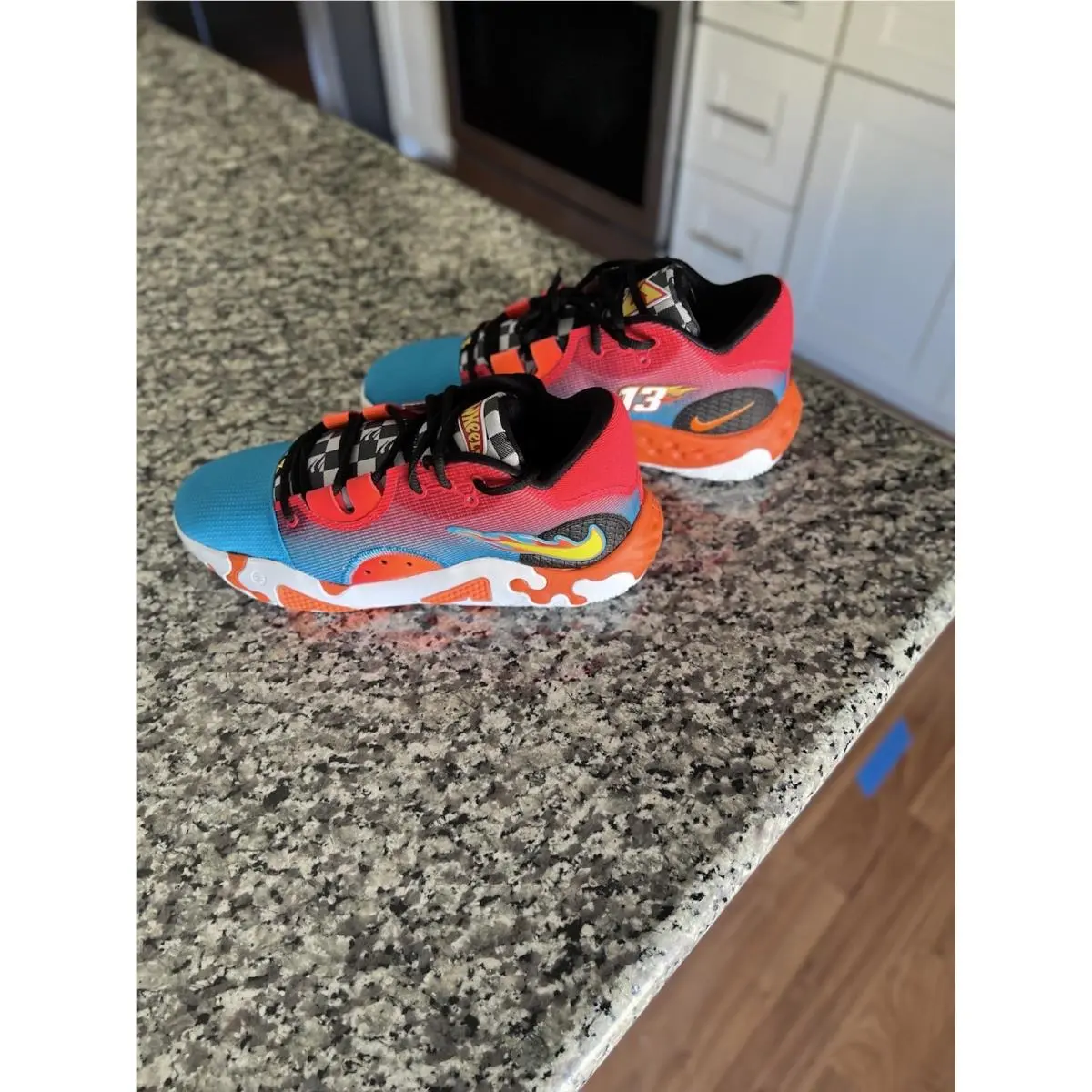 Nike shoes - PG 6 NRG - NRG - DH8446 400 - Orange, White And Blue 15