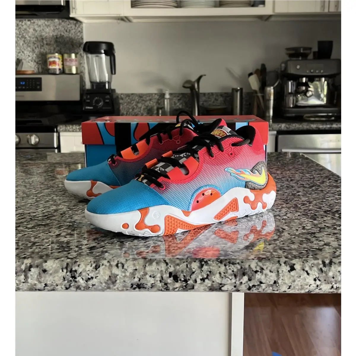 Nike shoes - PG 6 NRG - NRG - DH8446 400 - Orange, White And Blue 1
