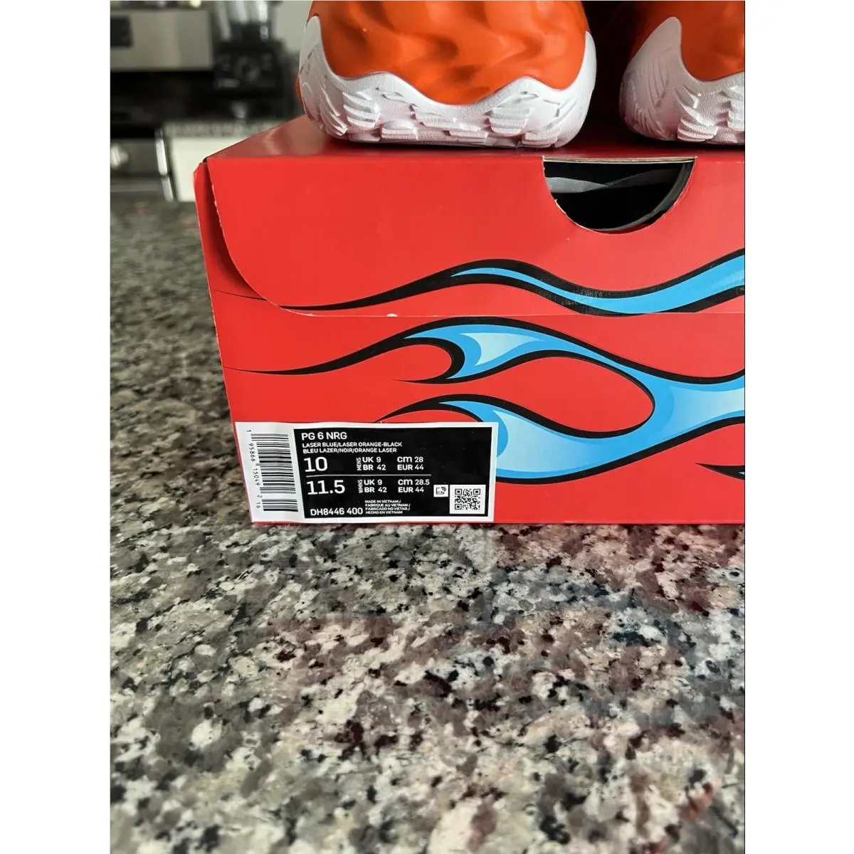 Nike shoes - PG 6 NRG - NRG - DH8446 400 - Orange, White And Blue 7