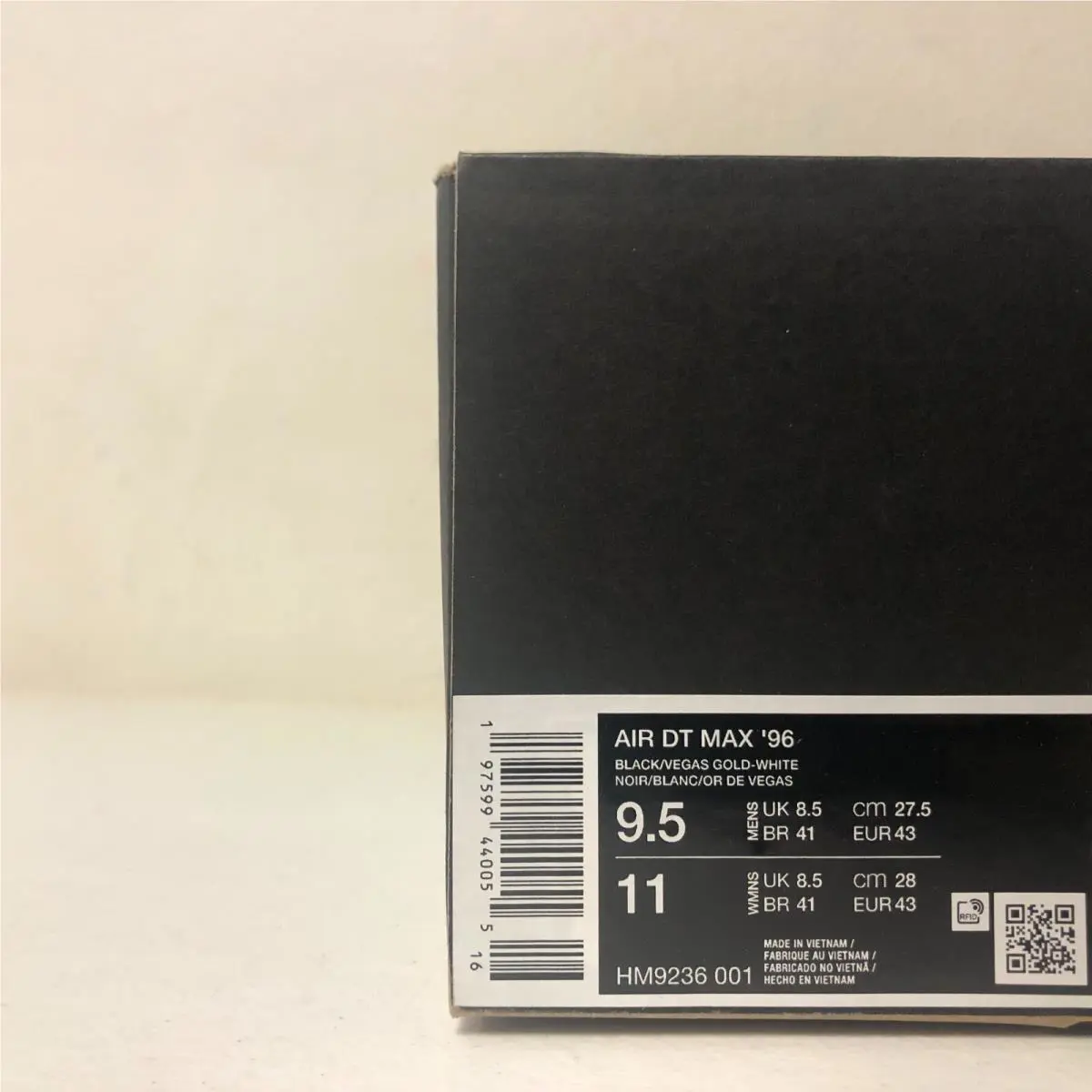 Nike shoes - Nike Air DT Max 96 - HM9236-001 - Black/Vegas Gold-White (UPC: 197599440055) 6