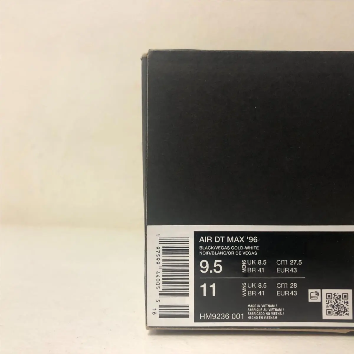 Nike shoes - Nike Air DT Max 96 - HM9236-001 - Black/Vegas Gold-White (UPC: 197599440055) 6