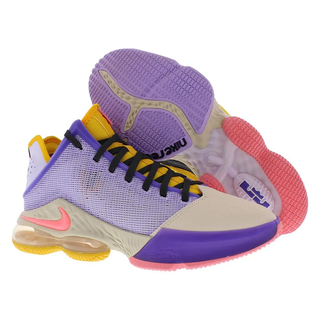 Nike Lebron Xix 19 Low Lilac-pink Gaze-dark Smoke Grey Mens SZ 14 DO9829-500 - Lilac