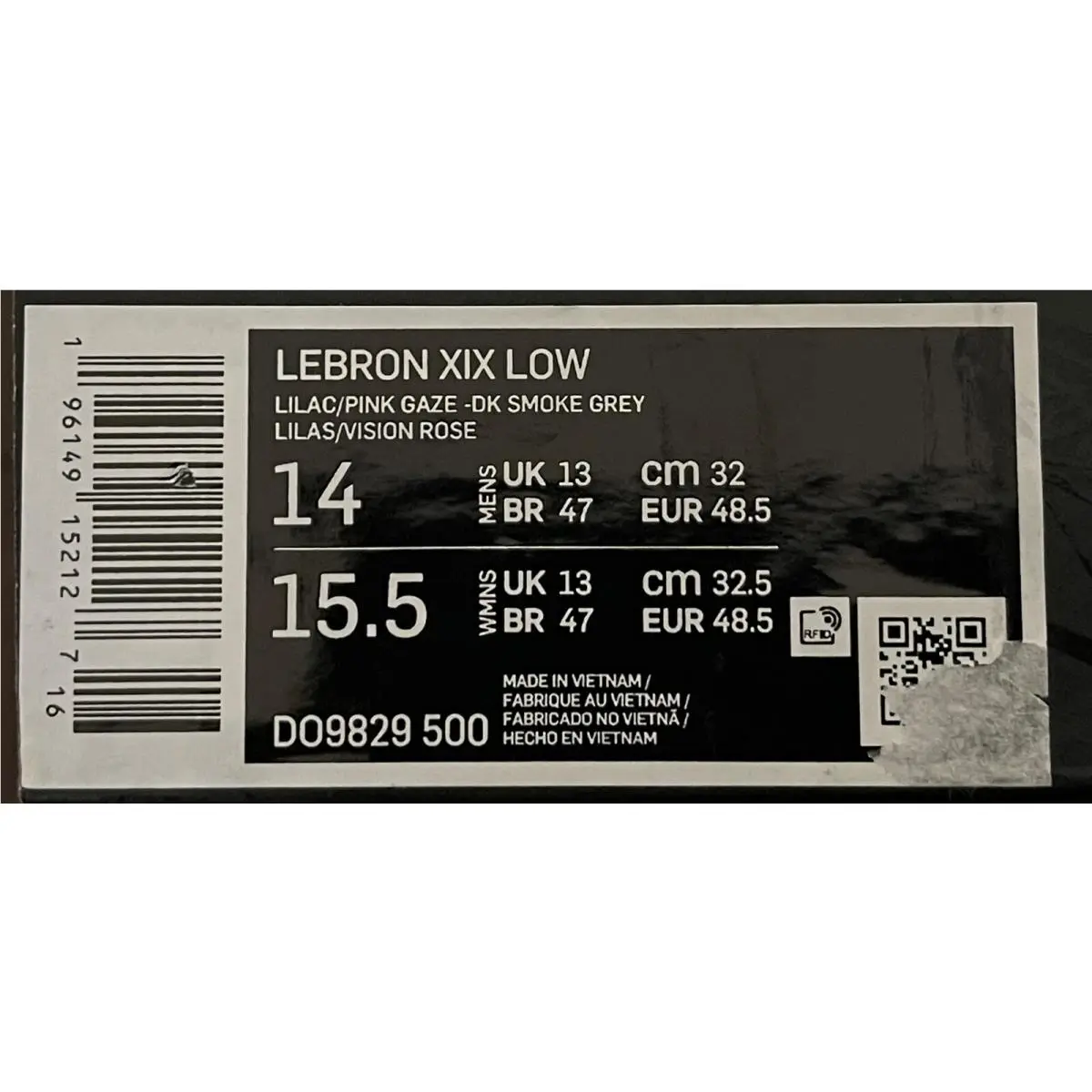 Nike shoes - Lebron 19 - Lebron - DO9829-500 - Lilac (UPC: 0196149152127) 10