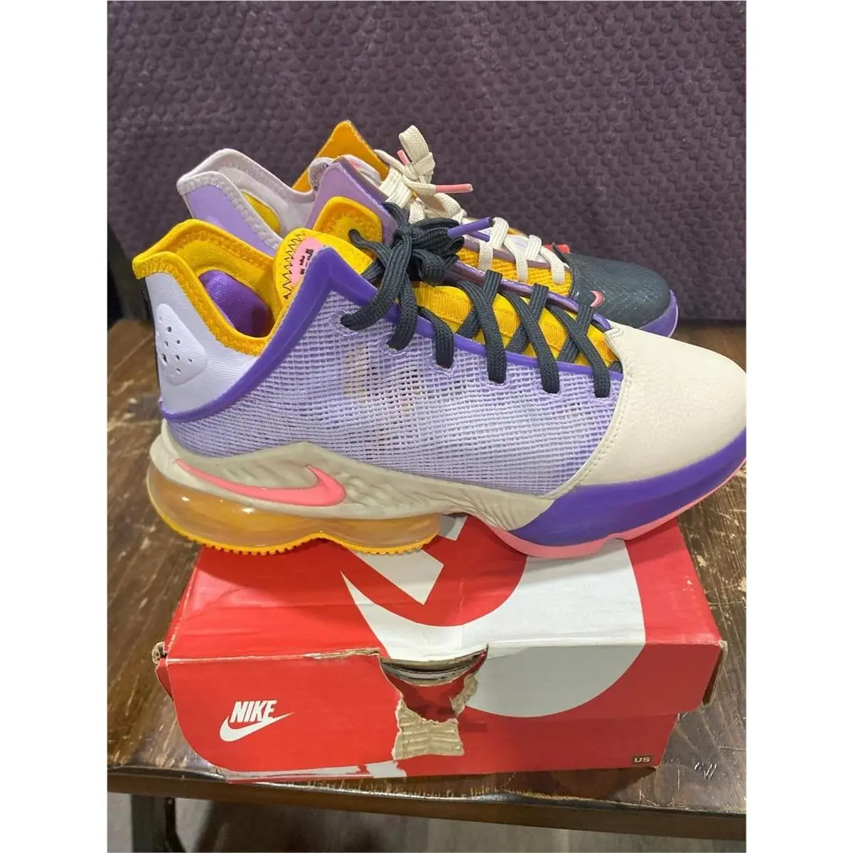 Nike Lebron 19 Low ‘mismatch’ 6.5y - Multicolor, Manufacturer: Lilac/Dark Smoke Grey/Pearl White/Pink Gaze