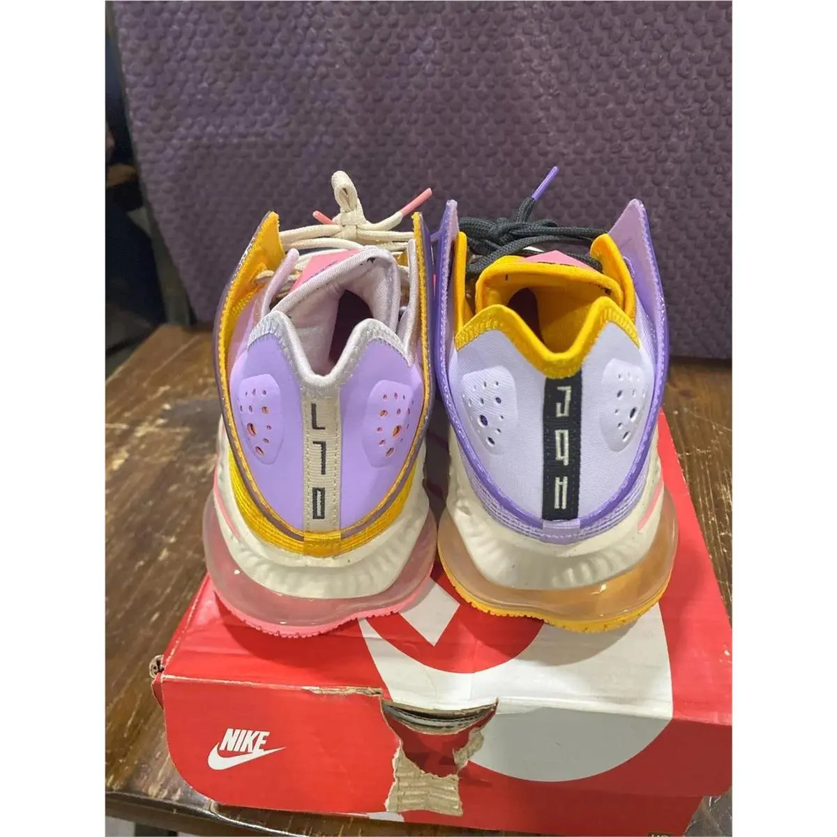 Nike shoes - Nike LeBron 19 - LeBron - DO9829-500 - Multicolor, Manufacturer: Lilac/Dark Smoke Grey/Pearl White/Pink Gaze 0