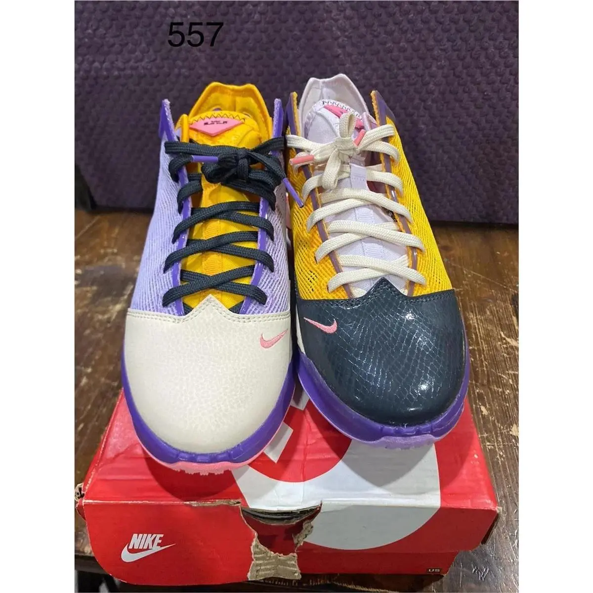 Nike shoes - Nike LeBron 19 - LeBron - DO9829-500 - Multicolor, Manufacturer: Lilac/Dark Smoke Grey/Pearl White/Pink Gaze 2