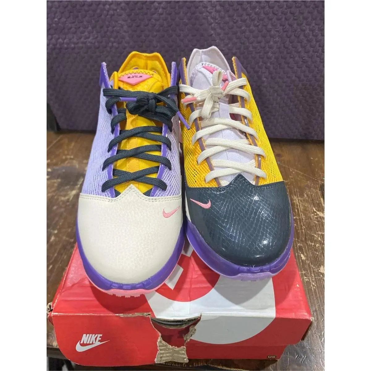 Nike shoes - Nike LeBron 19 - LeBron - DO9829-500 - Multicolor, Manufacturer: Lilac/Dark Smoke Grey/Pearl White/Pink Gaze 3