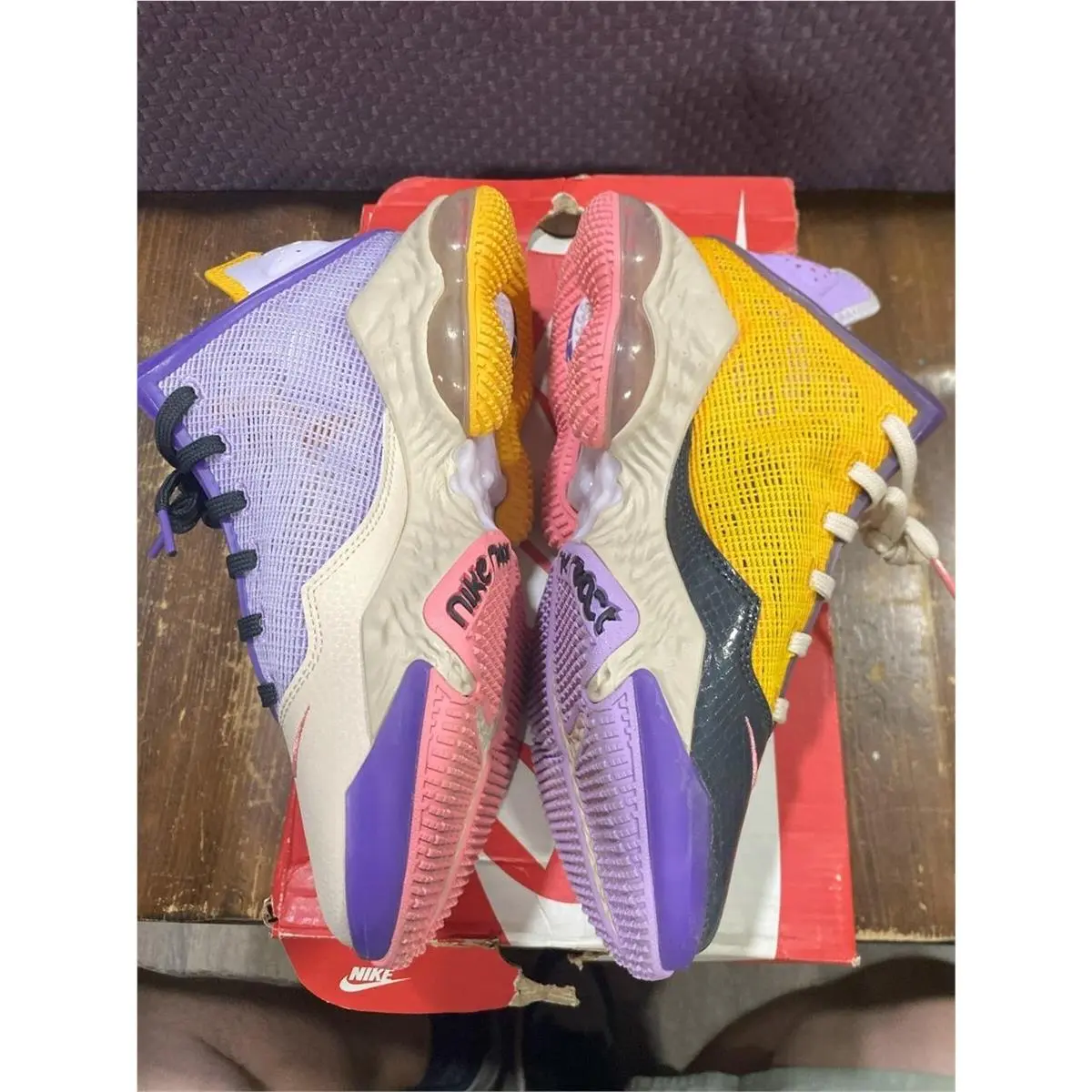 Nike shoes - Nike LeBron 19 - LeBron - DO9829-500 - Multicolor, Manufacturer: Lilac/Dark Smoke Grey/Pearl White/Pink Gaze 5