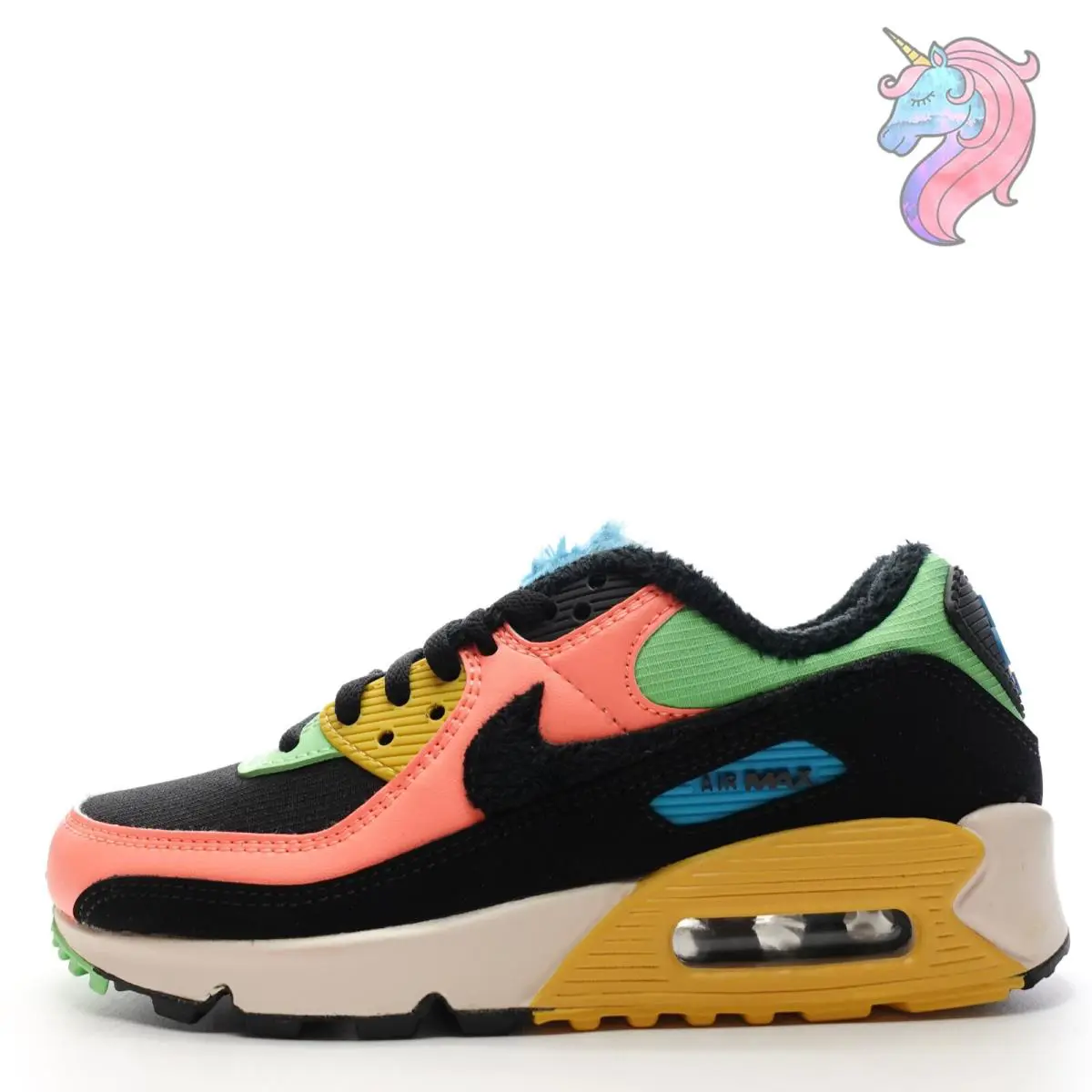 Nike shoes - Nike Air Max 90 - Air Max - CT1891-600 - Multicolor, Manufacturer: Atomic Pink Black Laser Blue 2