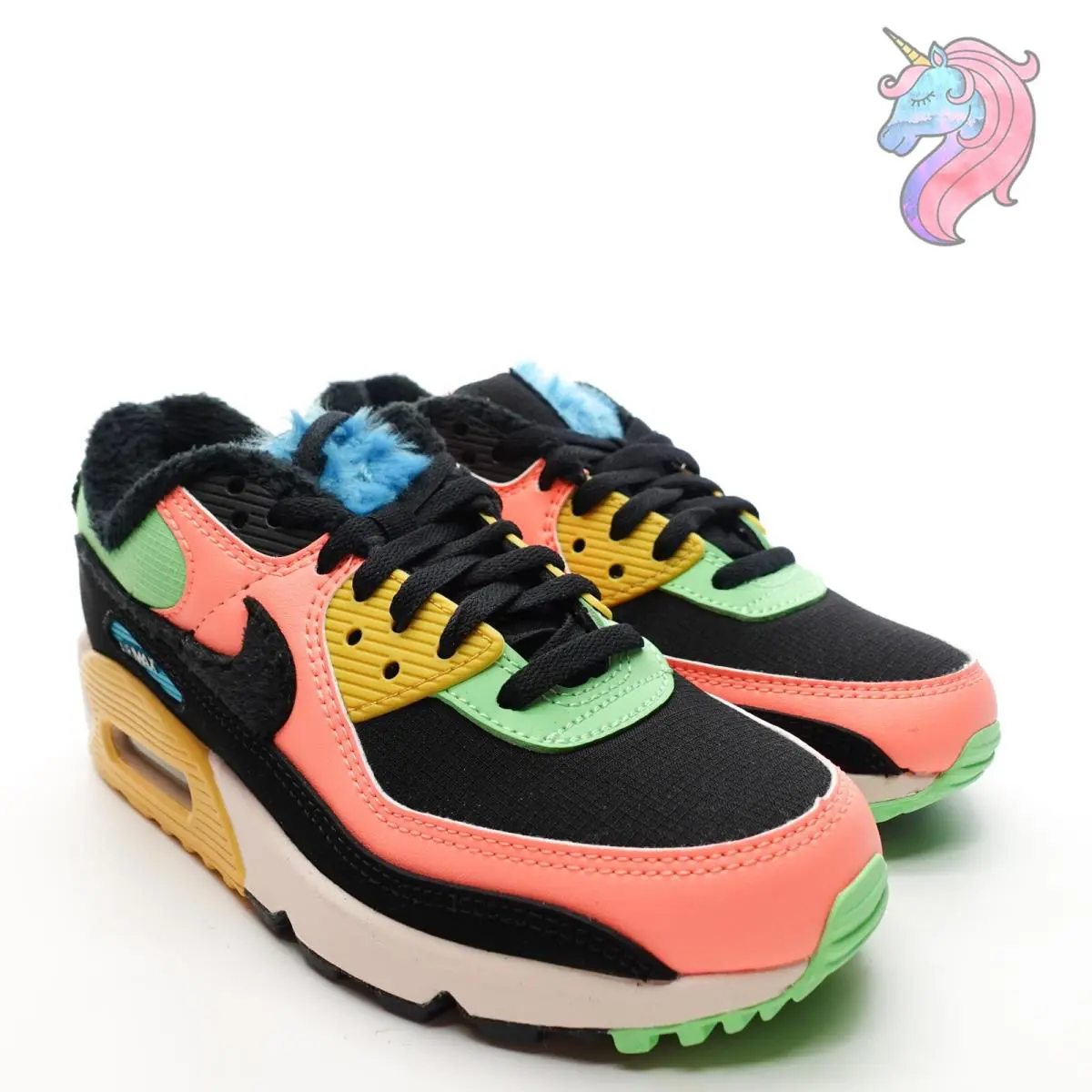 Nike shoes - Nike Air Max 90 - Air Max - CT1891-600 - Multicolor, Manufacturer: Atomic Pink Black Laser Blue 5