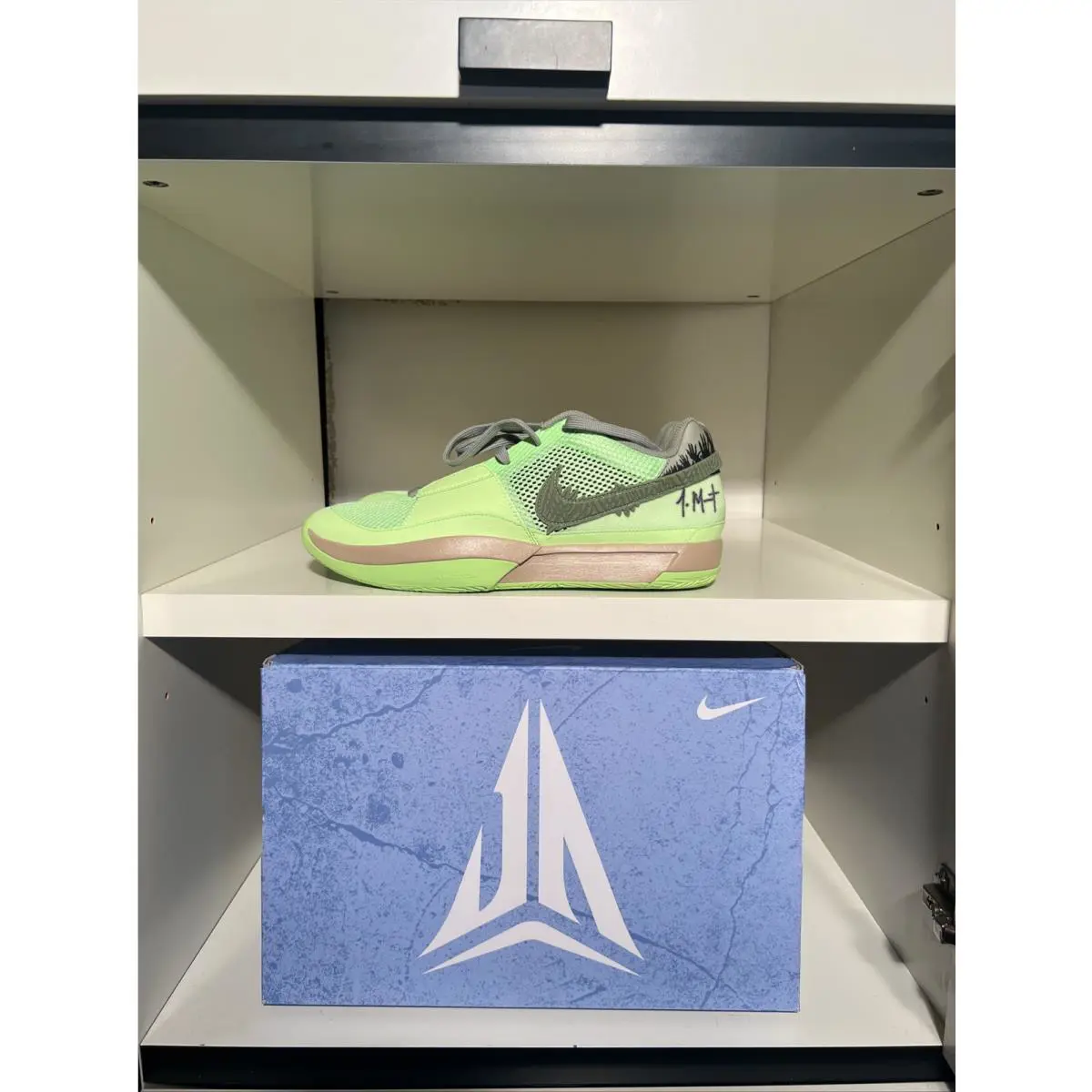 Nike shoes - Nike Ja 1 - FD6565-300 - Green, Manufacturer: Lime Blast/Oil Green/Black/Hemp/Cacao Wow 0
