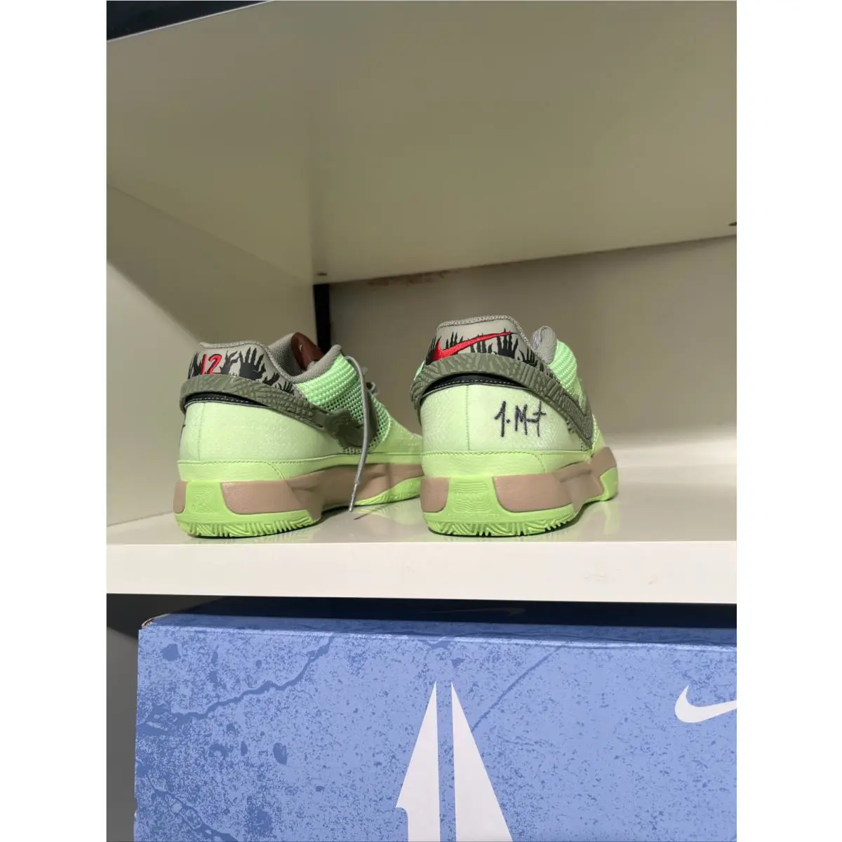 Nike shoes - Nike Ja 1 - FD6565-300 - Green, Manufacturer: Lime Blast/Oil Green/Black/Hemp/Cacao Wow 6