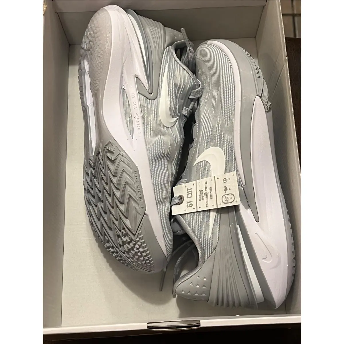 Nike shoes - Nike Air Zoom G.T. Cut 2 - FJ8915001 - WOLF GREY/WHITE 5