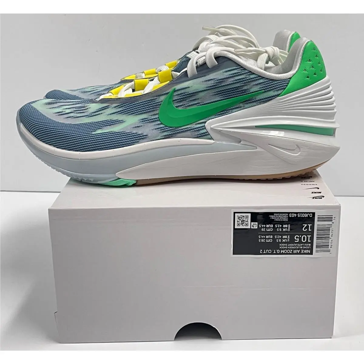Nike Air Zoom G.t. Cut 2 Leache Blue Basketball Shoes DJ6015-403 Mens 10.5