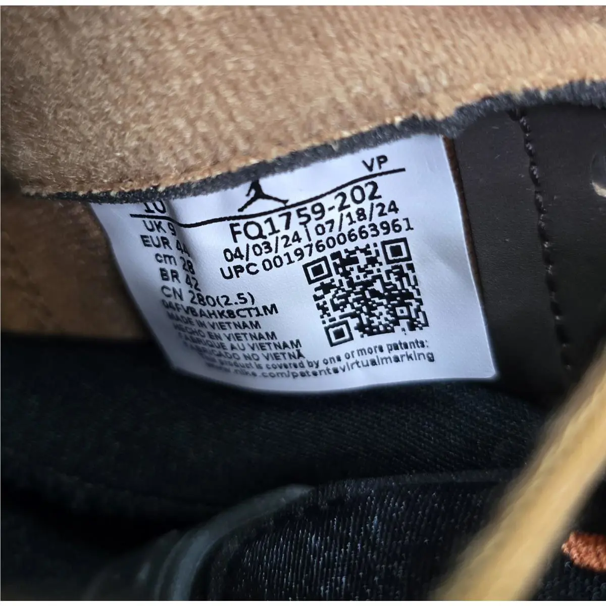Nike shoes - Jordan Spizike Low - Spizike Low - FQ1759 202 - Flax / Baroque Brown-Black (UPC: 197600662933) 8