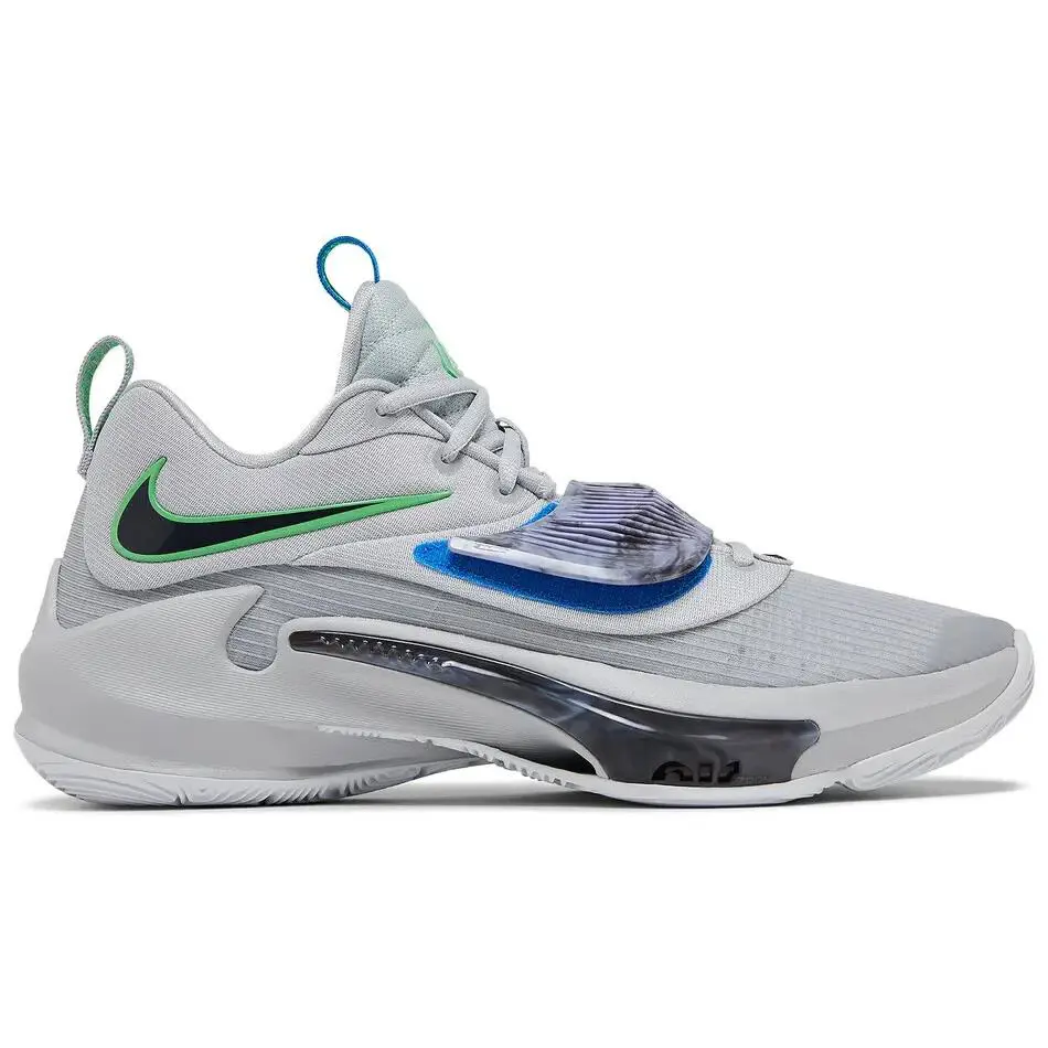 Nike Zoom Freak 3 Grey Fog Grey Fog Cave Purple DA0694-004 Men`s 9.5 - Gray