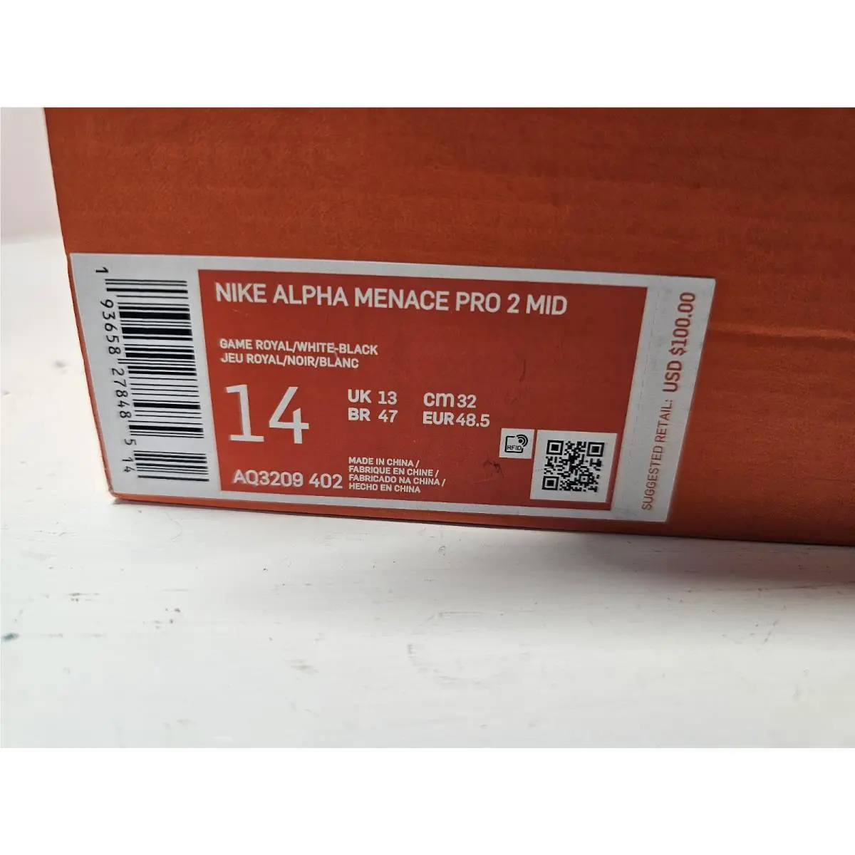 Nike shoes - Nike Alpha Menace - Alpha Menace - AQ3209-402 - Blue 5