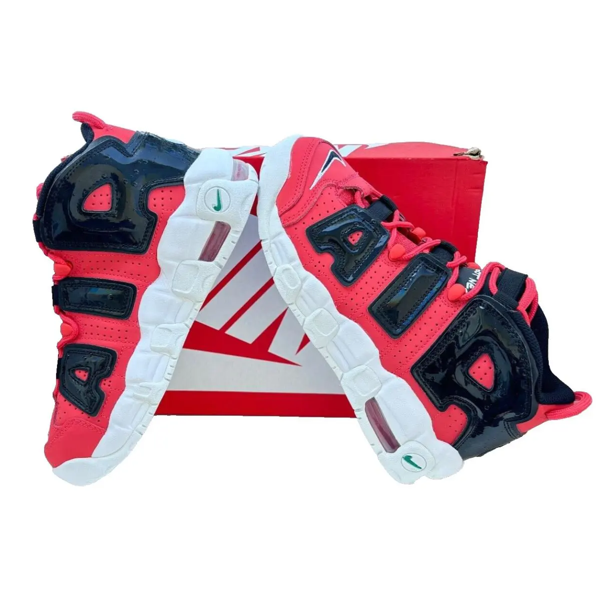 Nike shoes - Nike Air More Uptempo - Air More Uptempo - NIKE DV2205-600 - LOBSTER/BLACK-WHITE 2