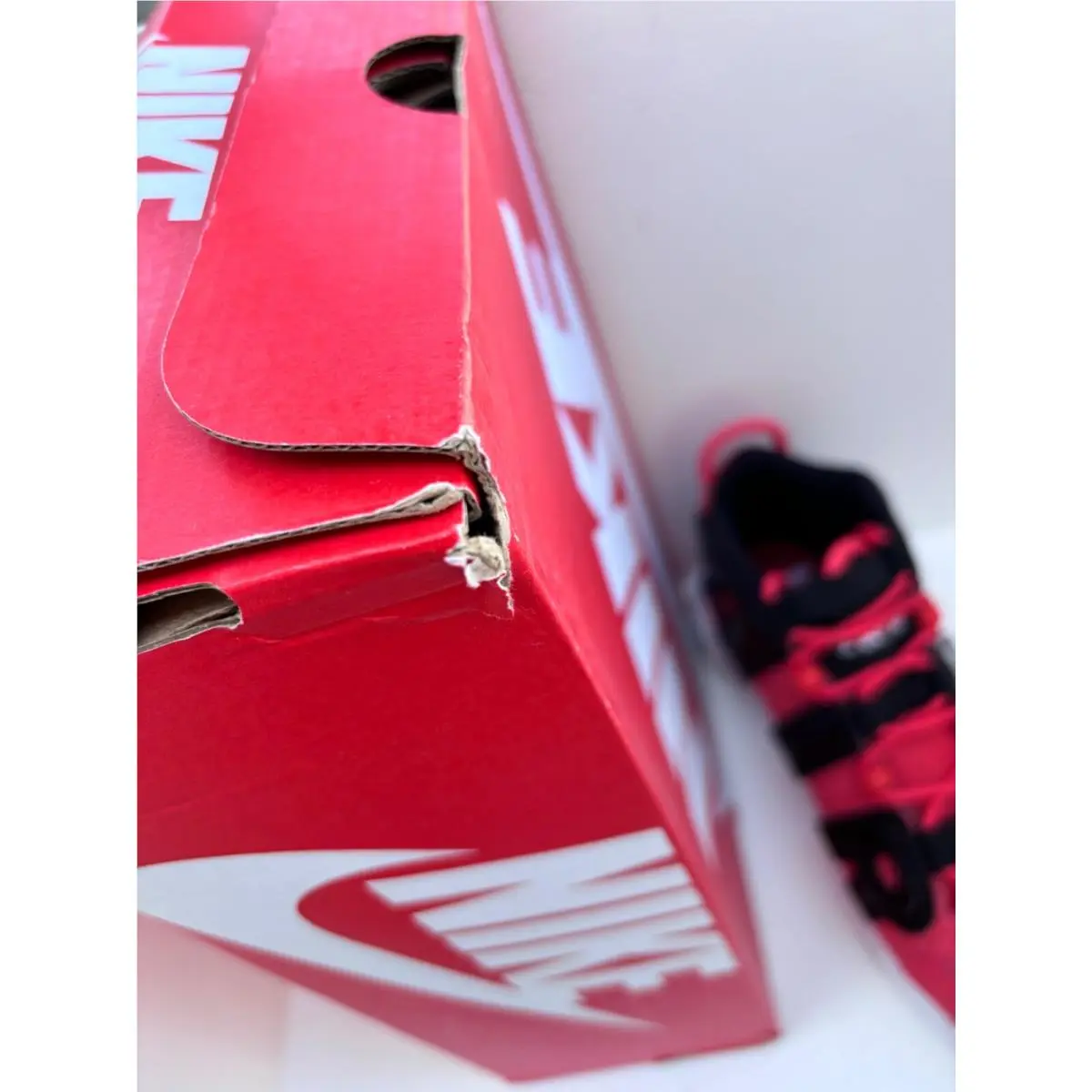 Nike shoes - Nike Air More Uptempo - Air More Uptempo - NIKE DV2205-600 - LOBSTER/BLACK-WHITE 8