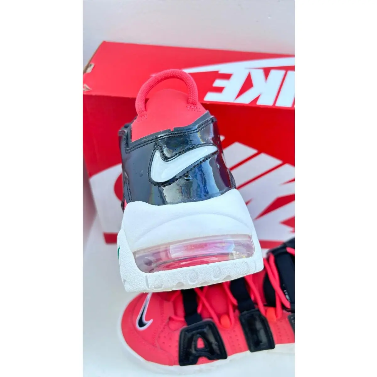 Nike shoes - Nike Air More Uptempo - Air More Uptempo - NIKE DV2205-600 - LOBSTER/BLACK-WHITE 7