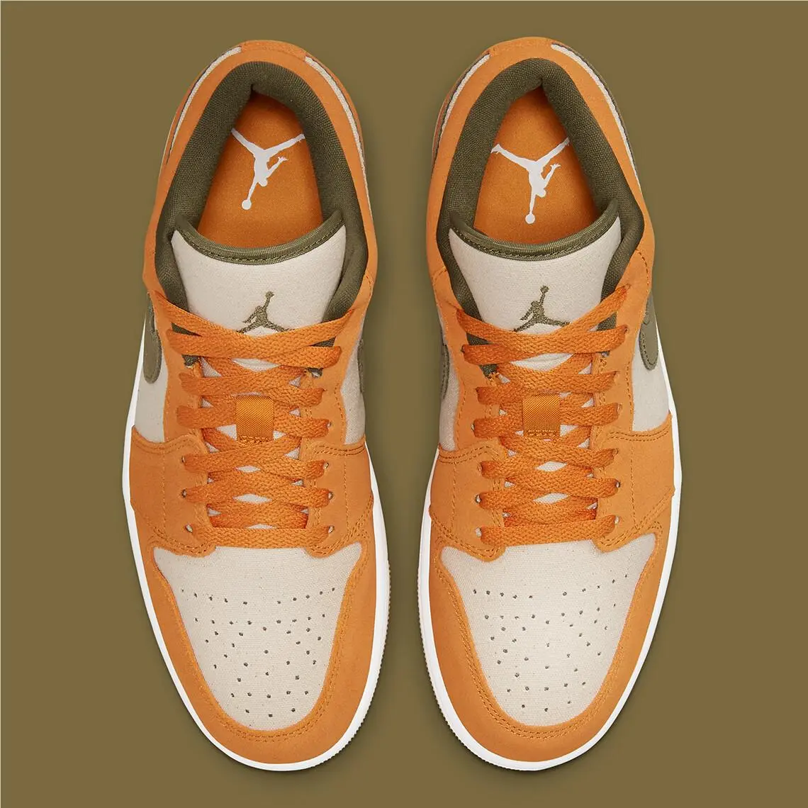 Nike shoes - Nike Air Jordan 1 - Air - DH6931-102 - ORANGE/OLIVE/SAIL 2