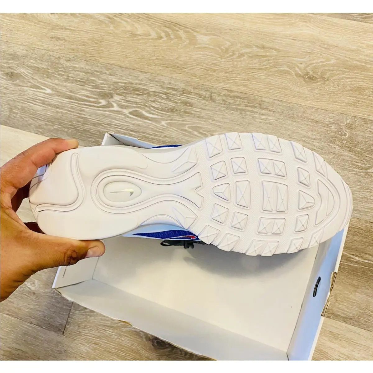 Nike shoes - Nike Air Max 97 ID - CT7949-991 - Blue-Silver-White-Red 9