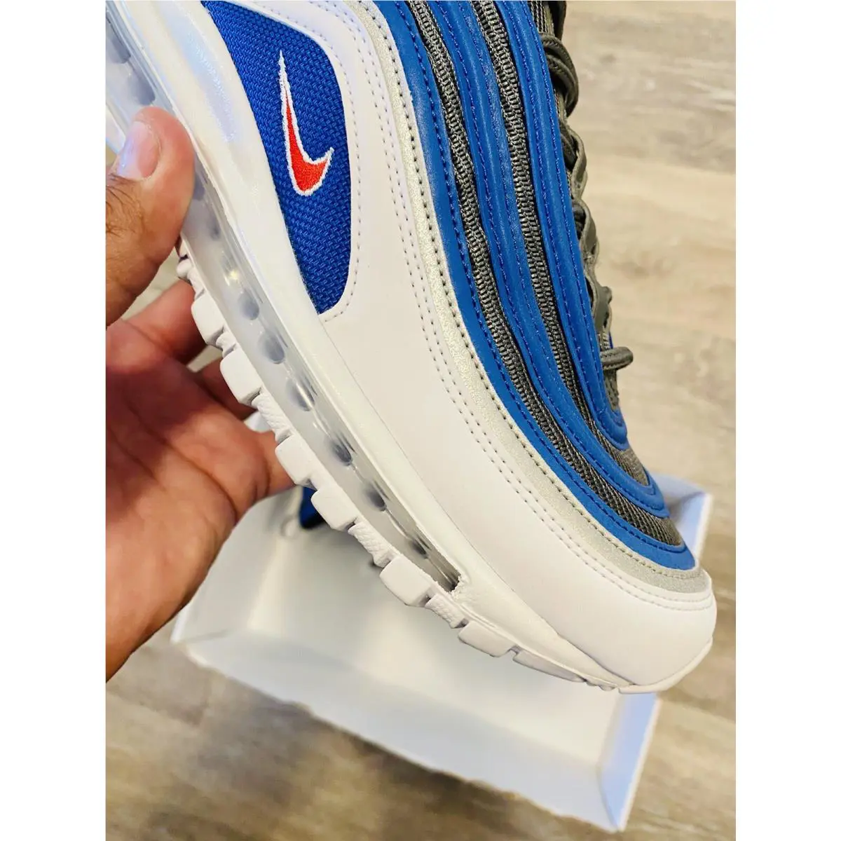 Nike shoes - Nike Air Max 97 ID - CT7949-991 - Blue-Silver-White-Red 7