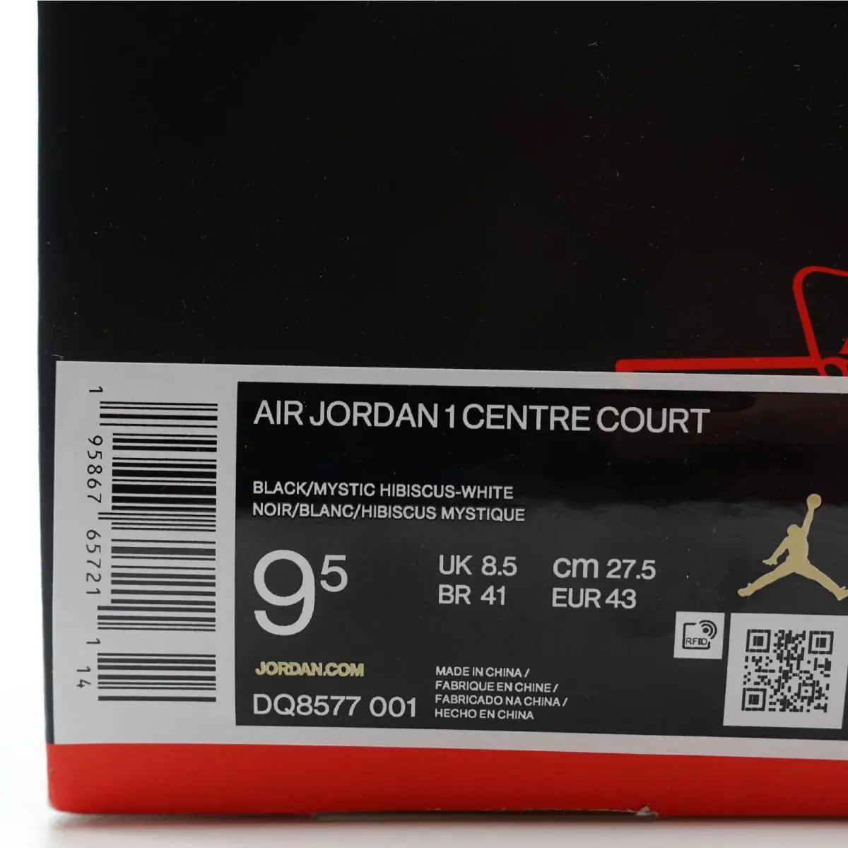 Nike shoes - Jordan 1 Centre Court - Centre Court - DQ8577-001 - Black, Red 10
