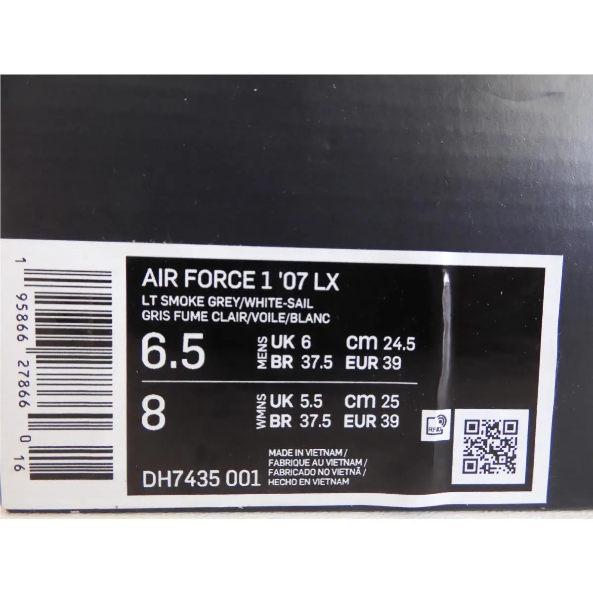 Nike shoes - Nike Air Force 1 `07 LX - DH7435-001 - Gray (UPC: 195866278660) 3