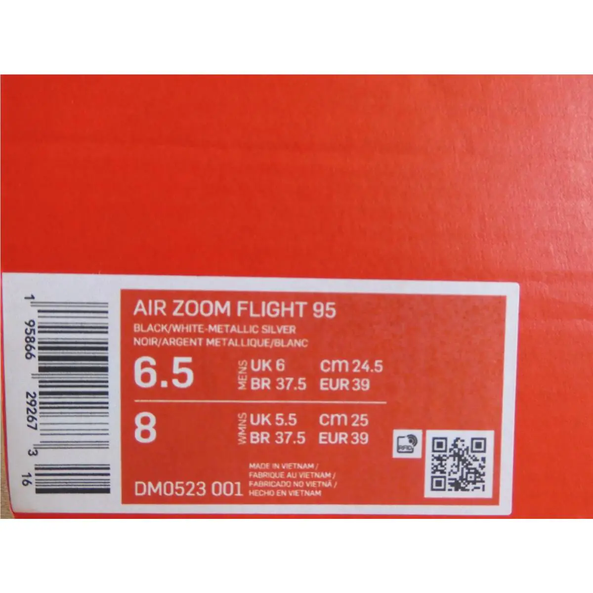 Nike shoes - Nike Air Zoom Flight 95 - DM0523-001 - White (UPC: 195866292673) 3
