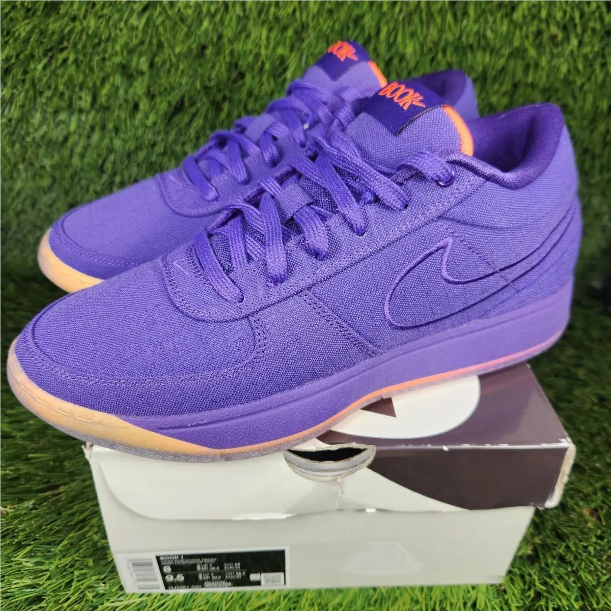Nike Book 1 Mens 8 / Womens 9.5 Basketball Shoes Sunset Court Purple Orange
