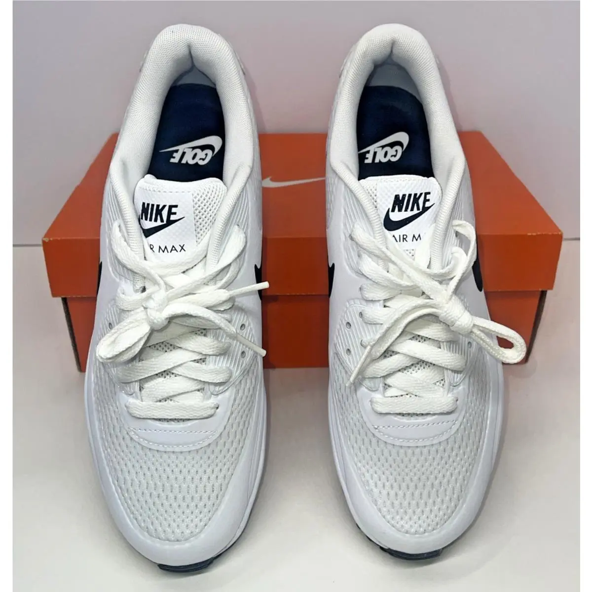 Nike shoes - Nike Air Max 90 Golf - CU9978-101 - White, Manufacturer: White / Black (UPC: 194500860827) 2