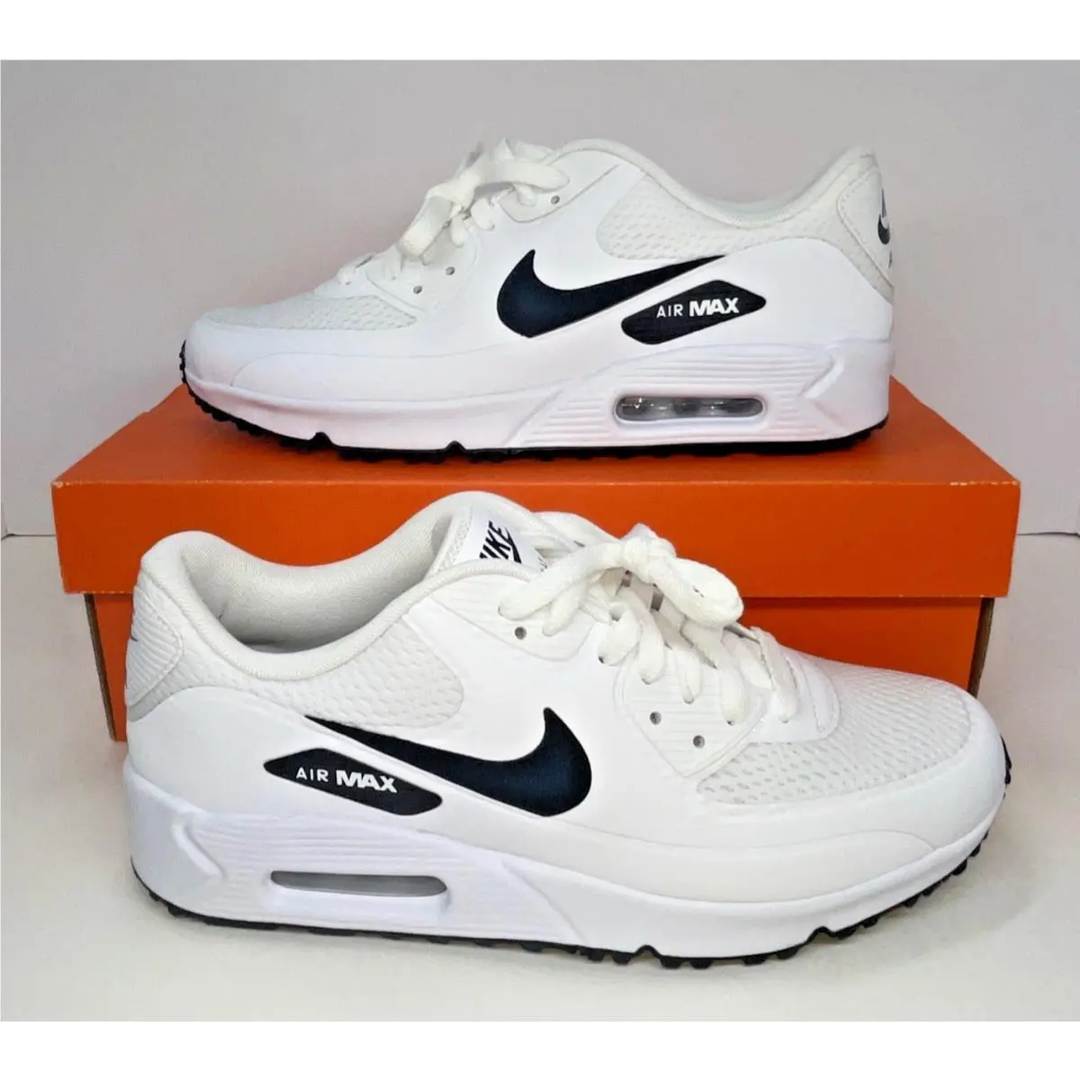 Nike shoes - Nike Air Max 90 Golf - CU9978-101 - White, Manufacturer: White / Black (UPC: 194500860827) 5