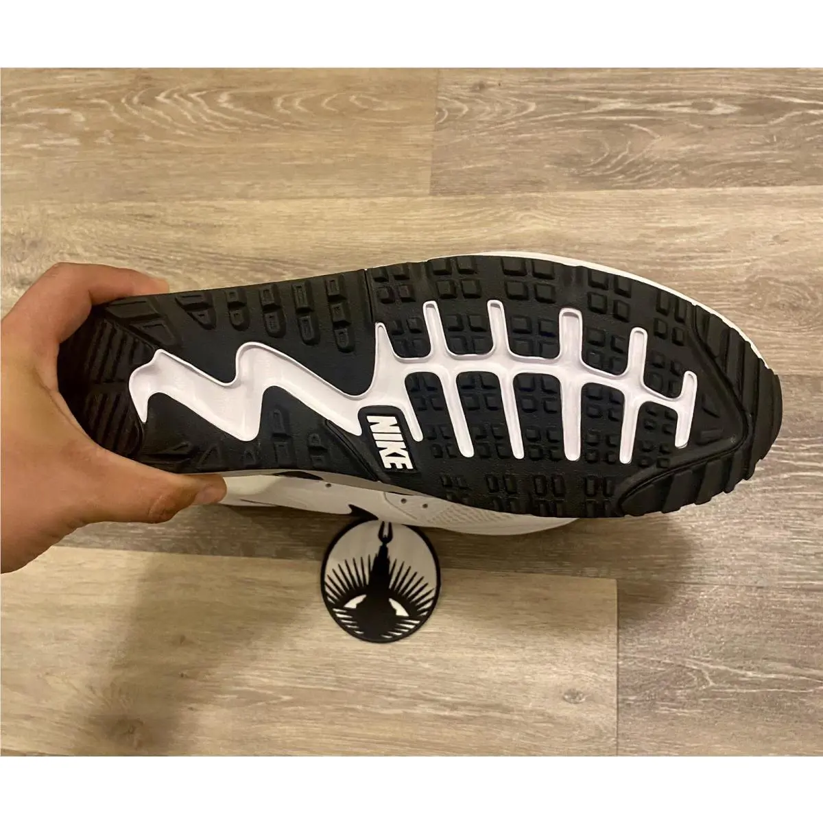 Nike shoes - Nike Air Max 90 Golf - CU9978-101 - White Black, Manufacturer: White / Black (UPC: 194500860834) 9
